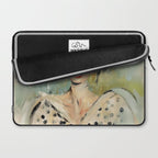 Elegant Lady in Wide Hat Laptop Sleeve Gallery Image 2