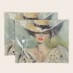 Elegant Lady in Wide Hat Placemat Gallery Image 1