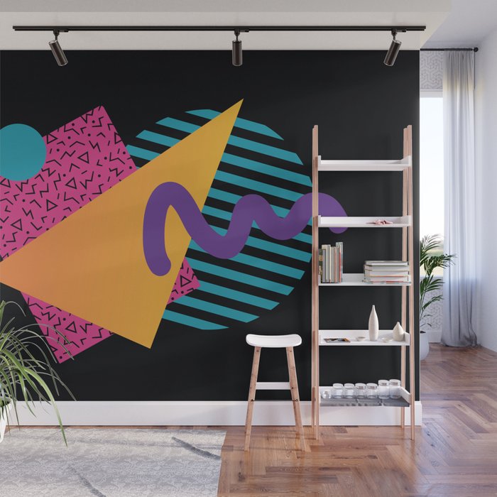 Memphis Pattern 29 / 80s - 90s Retro Wall Mural Gallery Image 1