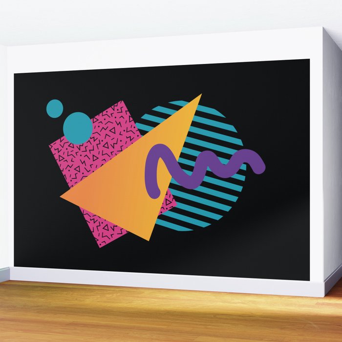 Memphis Pattern 29 / 80s - 90s Retro Wall Mural Gallery Image 2