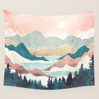Lake Sunrise II Wall Tapestry Gallery Image 4