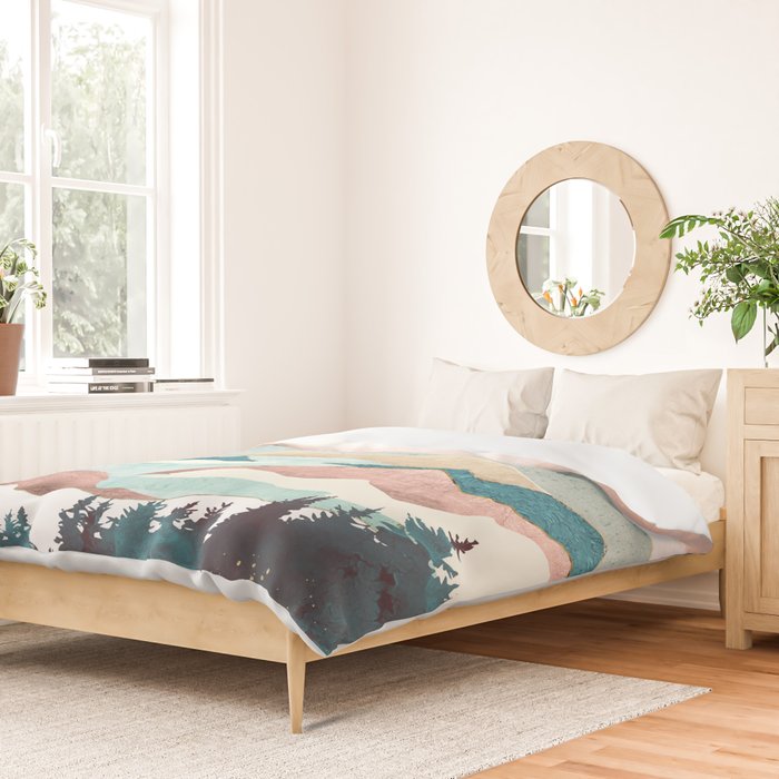 Lake Sunrise II Duvet Cover Gallery Image 2