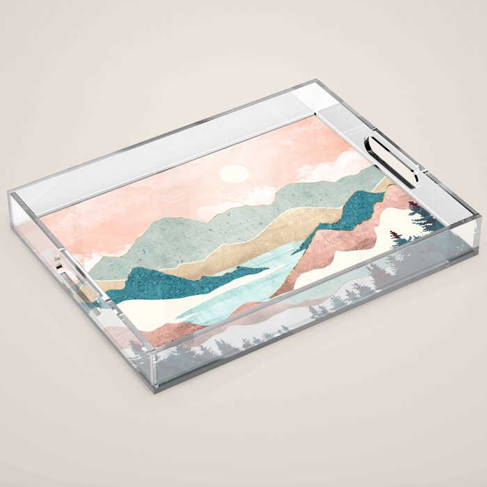 Lake Sunrise II Acrylic Tray Gallery Image 1