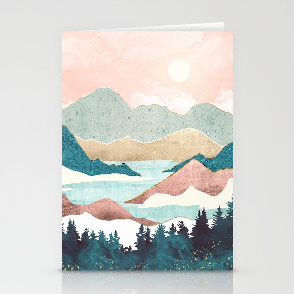 Lake Sunrise II Stationery Card Gallery Image 2