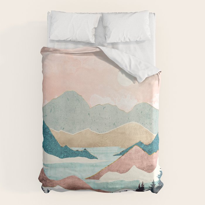 Lake Sunrise II Duvet Cover Gallery Image 6