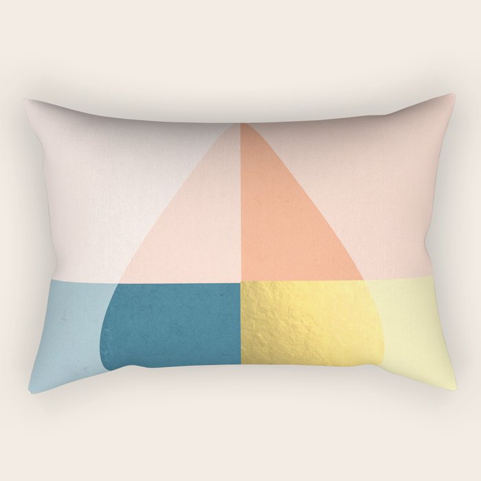 Geometric raindrop Rectangular Pillow Gallery Image 1
