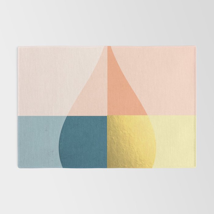 Geometric raindrop Rug Gallery Image 2