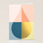 Geometric raindrop Stationery Card Gallery Image 2