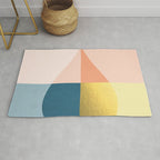 Geometric raindrop Rug Gallery Image 1