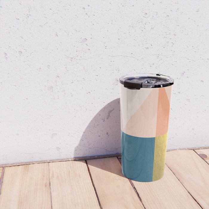 Geometric raindrop Travel Mug Gallery Image 4