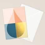 Geometric raindrop Stationery Card Gallery Image 2