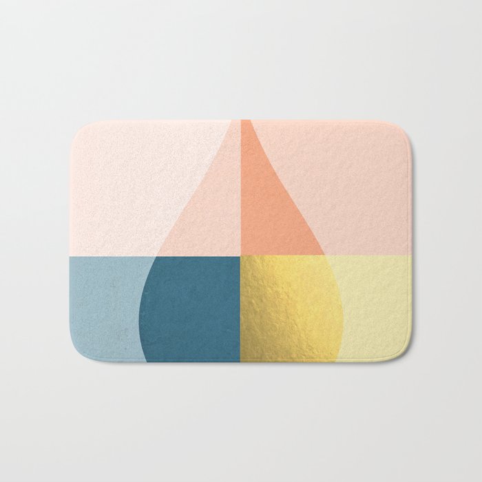 Geometric raindrop Bath Mat Gallery Image 1