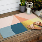Geometric raindrop Outdoor Rug Gallery Image 2