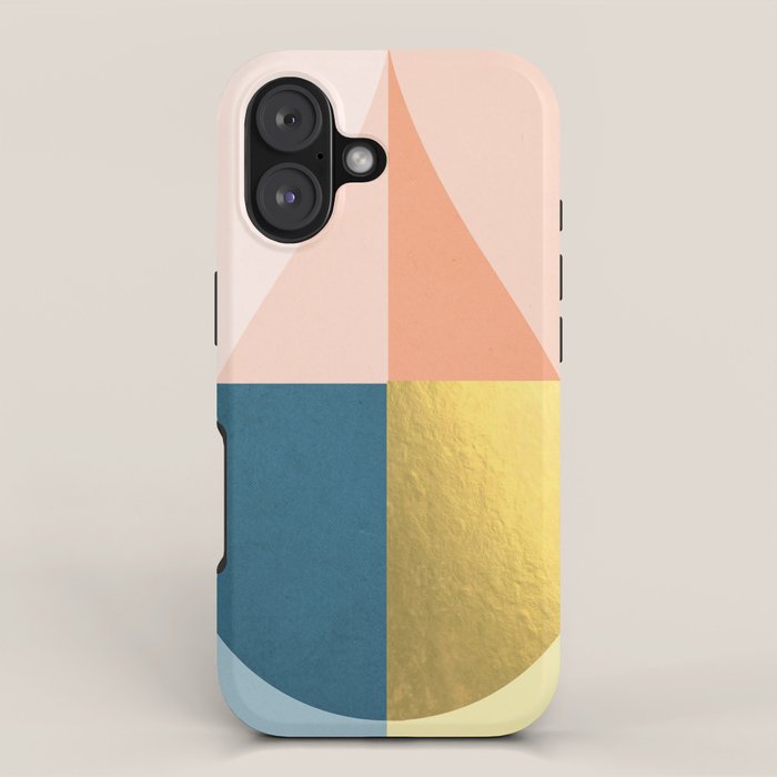 Geometric raindrop iPhone Case Gallery Image 1