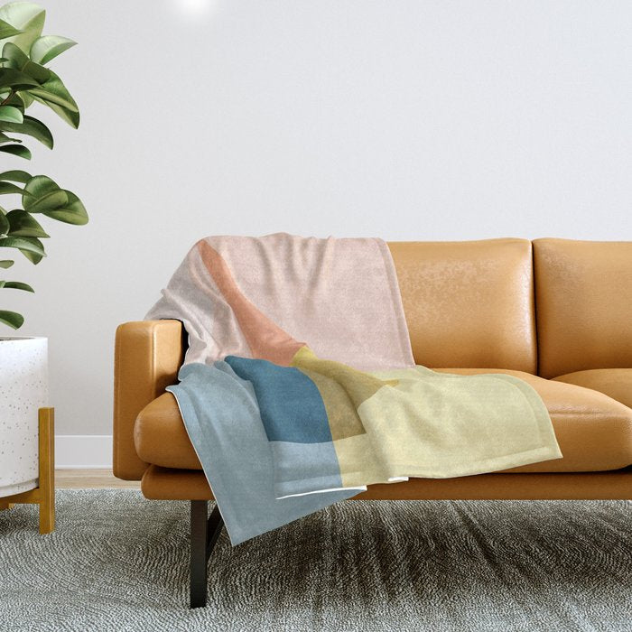 Geometric raindrop Throw Blanket Gallery Image 1