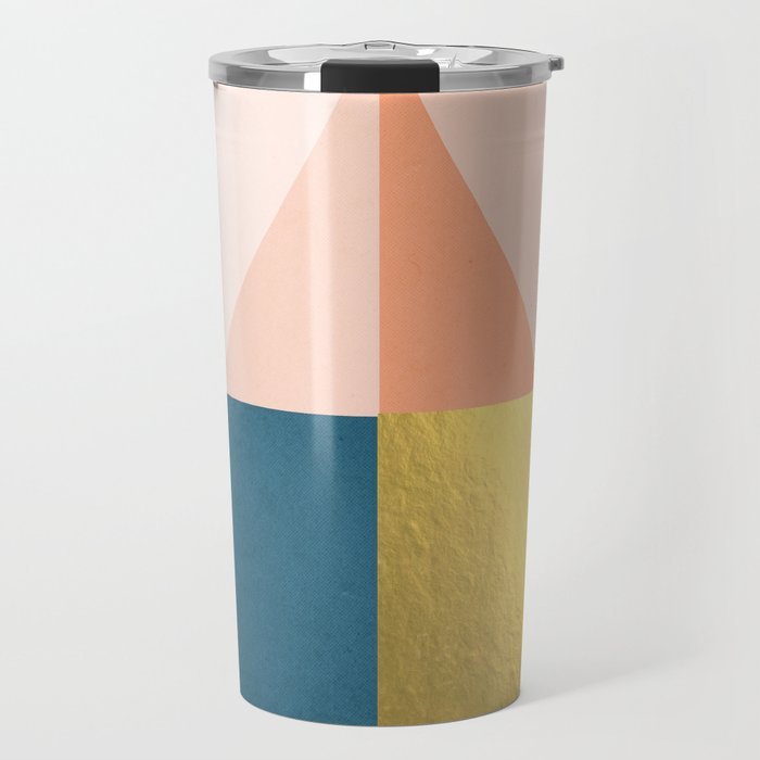 Geometric raindrop Travel Mug Gallery Image 1