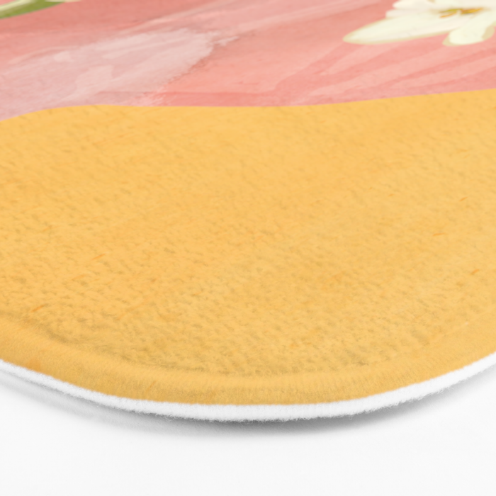 Girl Holding Flowers 2 Bath Mat Gallery Image 3