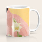 Girl Holding Flowers 2 Coffee Mug Gallery Image 1