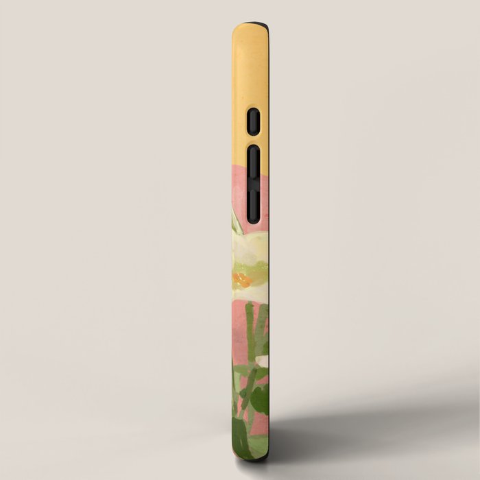 Girl Holding Flowers 2 iPhone Case Gallery Image 2