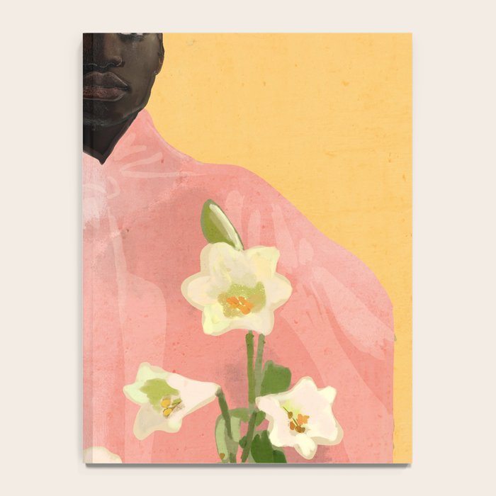 Girl Holding Flowers 2 Notebook Gallery Image 4