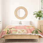 Girl Holding Flowers 2 Duvet Cover Gallery Image 3