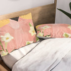 Girl Holding Flowers 2 Pillow Sham Gallery Image 2
