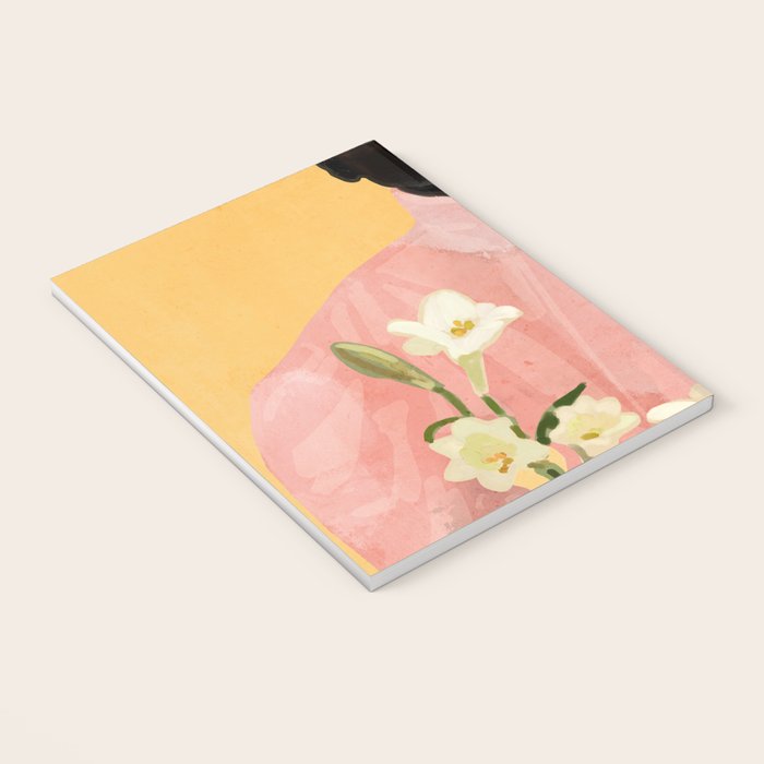 Girl Holding Flowers 2 Notebook Gallery Image 3