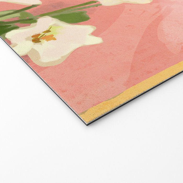 Girl Holding Flowers 2 Welcome Mat Gallery Image 2