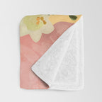 Girl Holding Flowers 2 Throw Blanket Gallery Image 3
