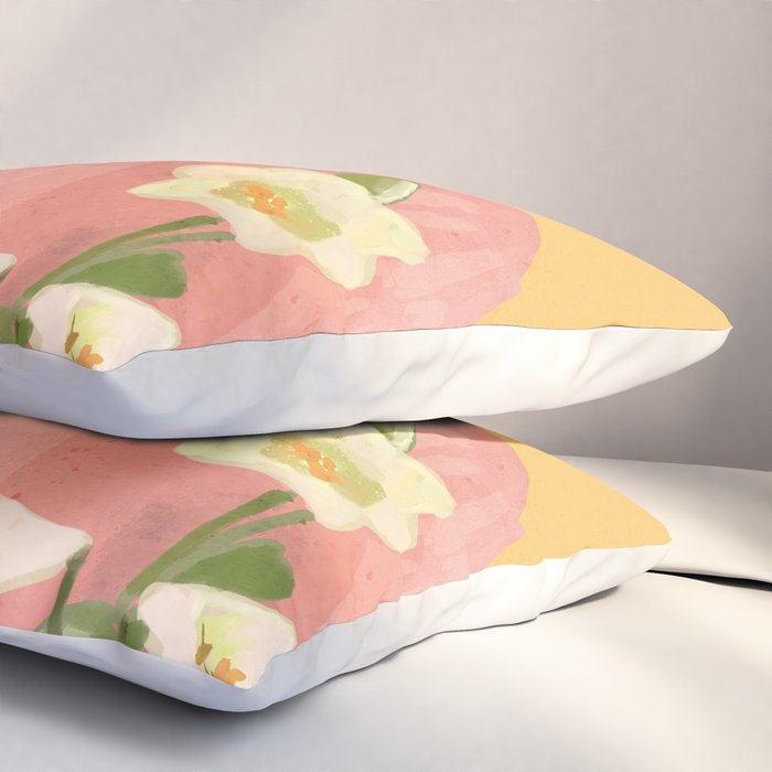 Girl Holding Flowers 2 Pillow Sham Gallery Image 3