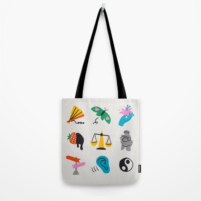 Libra Emoji Tote Bag Gallery Image 2