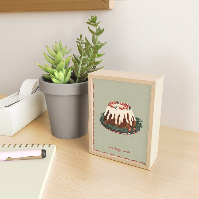 Christmas cake. Holiday Taste Mini Art Print Gallery Image 2