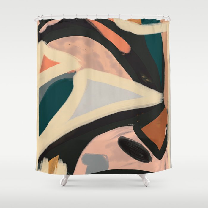 Modern Abstract Art 151 Shower Curtain Gallery Image 1