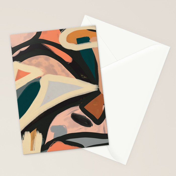 Modern Abstract Art 151 Stationery Card Gallery Image 2