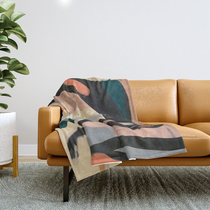 Modern Abstract Art 151 Throw Blanket Gallery Image 1
