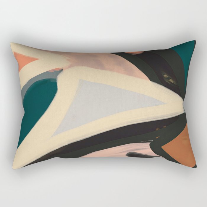 Modern Abstract Art 151 Rectangular Pillow Gallery Image 1