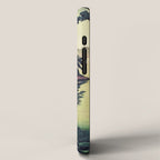 Autumn Rain in Yama - Summer Green Island Forest Ukiyoe Nature Landscape iPhone Case Gallery Image 2