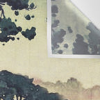 Autumn Rain in Yama - Summer Green Island Forest Ukiyoe Nature Landscape Wall Tapestry Gallery Image 3