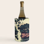 Autumn Rain in Yama - Summer Green Island Forest Ukiyoe Nature Landscape Wine Chiller Gallery Image 1