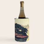 Autumn Rain in Yama - Summer Green Island Forest Ukiyoe Nature Landscape Wine Chiller Gallery Image 3
