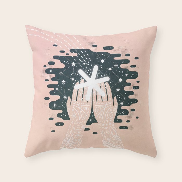 *Catching Stars* Throw Pillow Gallery Image 1