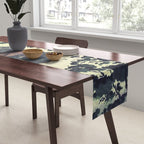 Autumn Rain in Yama - Summer Green Island Forest Ukiyoe Nature Landscape Table Runner Gallery Image 2
