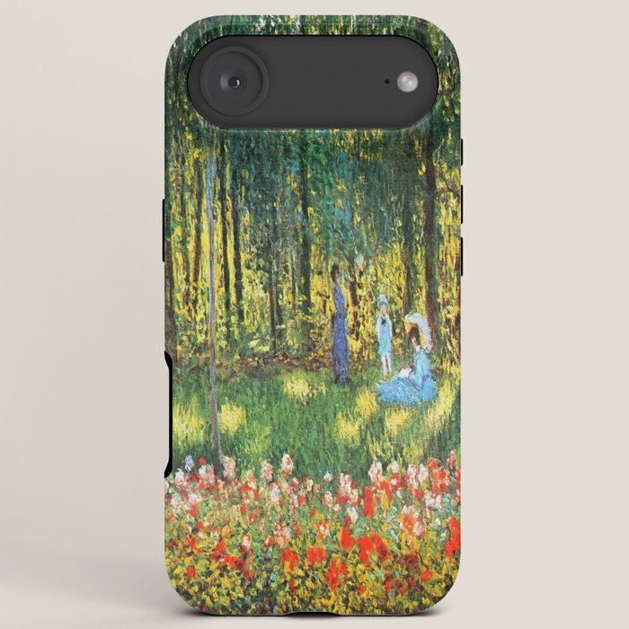 Claude Monet The Artist's Family In The Garden iPhone Case Gallery Image 6