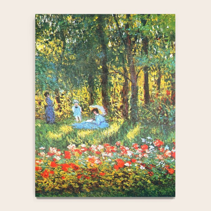 Claude Monet The Artist's Family In The Garden Notebook Gallery Image 4