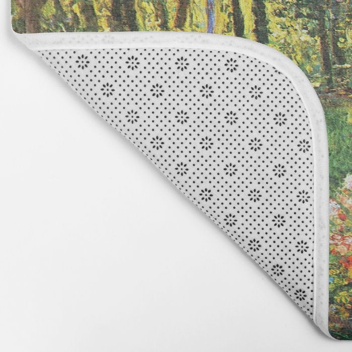 Claude Monet The Artist's Family In The Garden Bath Mat Gallery Image 2