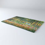 Claude Monet The Artist's Family In The Garden Rug Gallery Image 3