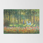Claude Monet The Artist's Family In The Garden Rug Gallery Image 2