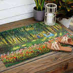 Claude Monet The Artist's Family In The Garden Outdoor Rug Gallery Image 2