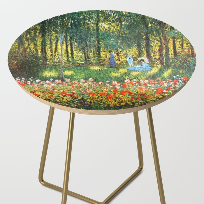 Claude Monet The Artist's Family In The Garden Side Table Gallery Image 2