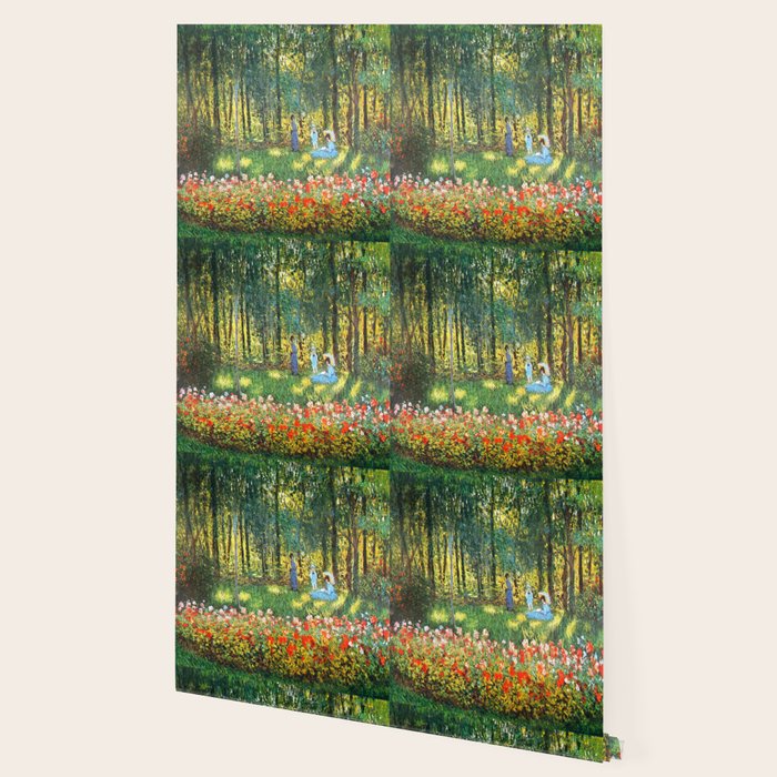 Claude Monet The Artist's Family In The Garden Wallpaper Gallery Image 2